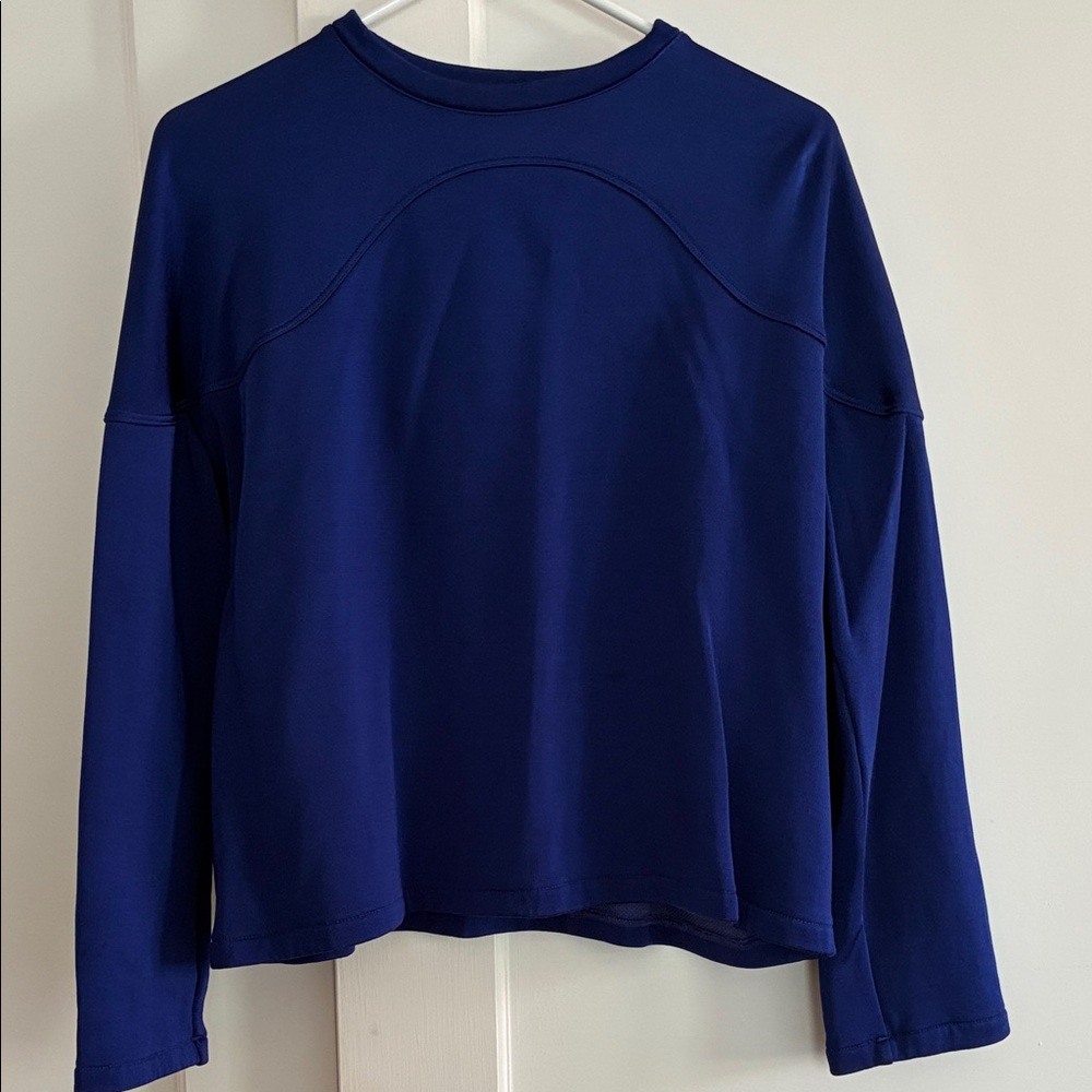 Caron Callahan Milo Tee in Royal Satin Jersey - Picture 3 of 6